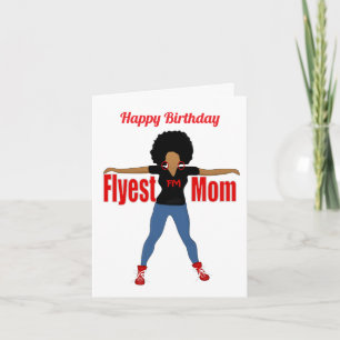 Coolste afroamerikanische Mutter zum Geburtstag Ka Karte
