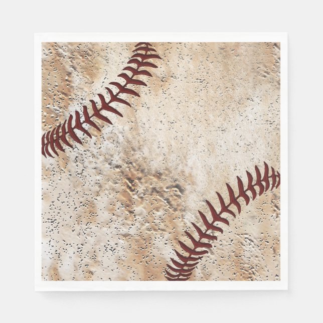 Coolste Alt aussehende Vintage Baseball Napkins Serviette (Vorderseite)