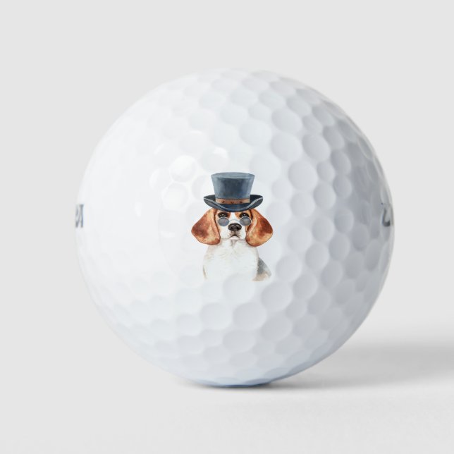 Coolste Beagle-Prop Golfball (Vorderseite)