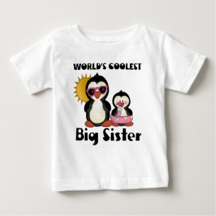 Coolste Big Sister Penguin Baby T-shirt