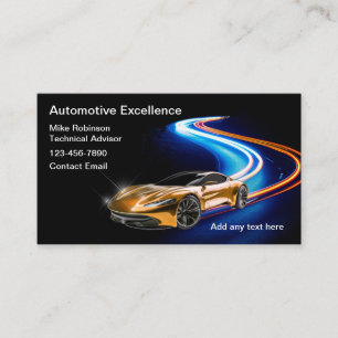 Coolste Business Cards für den Automobilsektor Visitenkarte