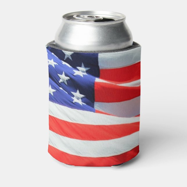 Coolste Can Cooler, American Flag, USA Dosenkühler (Kanne Rückseite)