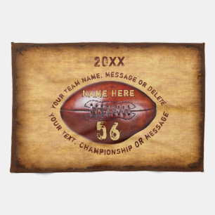 Coolste Faux-Vintage-personalisierte-Fußball-Handt Geschirrtuch