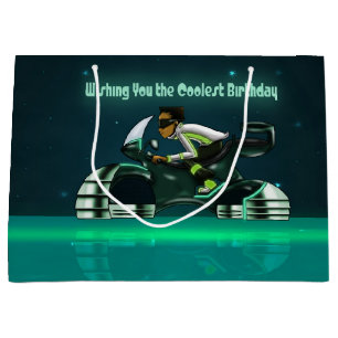 Coolste Geburtstags-Geschenk-Tasche - groß, glatt Große Geschenktüte