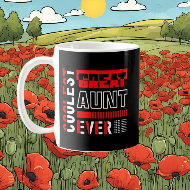 coolste Great Tunt Wortart ergänzen Monogramm Kaffeetasse (Von Creator hochgeladen)