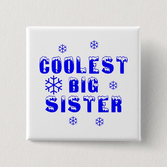 Coolste große Schwester Button (Vorderseite)