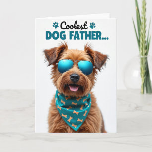 Coolste Hunde-Vater Image Card Karte