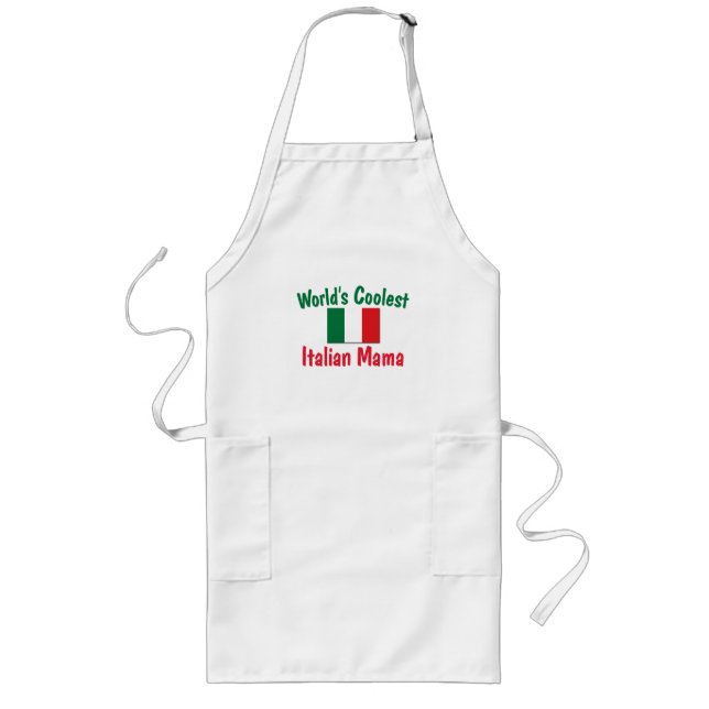 Coolste italienische Mutter Lange Schürze (Vorne)