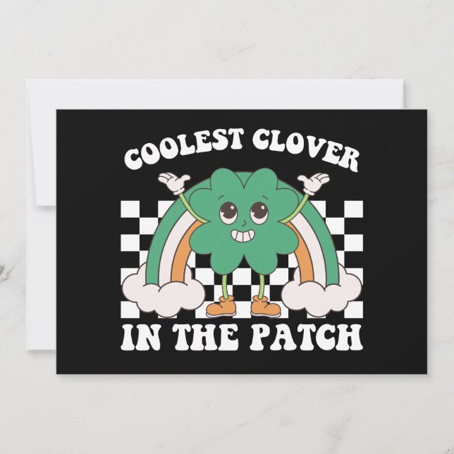 Coolste Klee am Pflaster St Patrick's Day Einladung (Vorderseite)