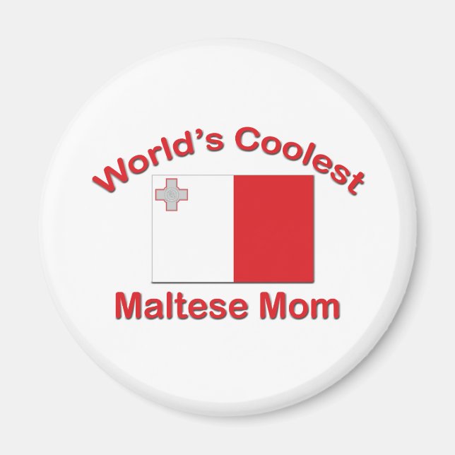 Coolste maltesische Mama Magnet (Vorne)