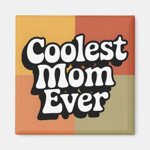 Coolste Mama je Retro Groovittext Magnet