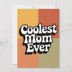 Coolste Mama je Retro-Muttertagskarte Feiertagskarte