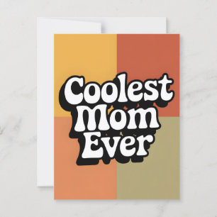 Coolste Mama je Retro-Muttertagskarte Postkarte