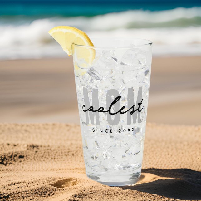 Coolste Mama seit 20XX Moderne, einfache Preppy Glas (Von Creator hochgeladen)