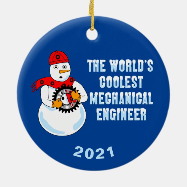 Coolste Mechanische Keramik Ornament (Hinten)