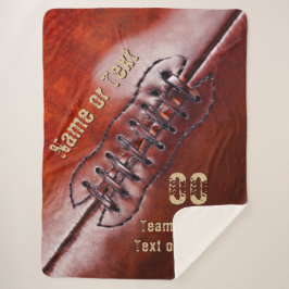 Coolste personalisierte Fußball-Decke in 3 Größen Sherpadecke