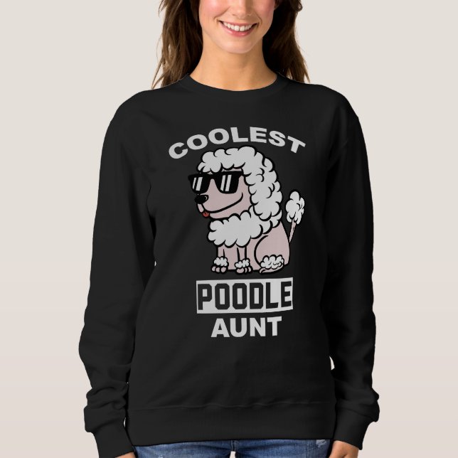 Coolste Poodnacht Sweatshirt (Vorderseite)