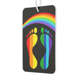 Coolste Pride Regenbogen Füße Autolufterfrischer