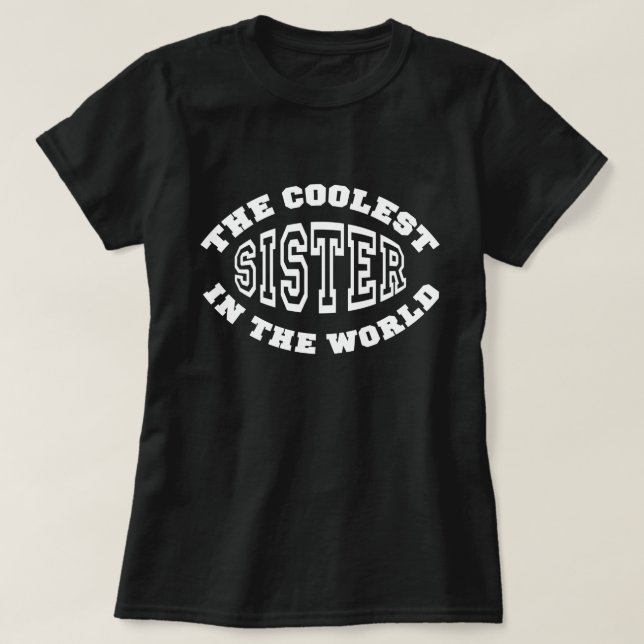 Coolste Schwester T-Shirt (Design vorne)