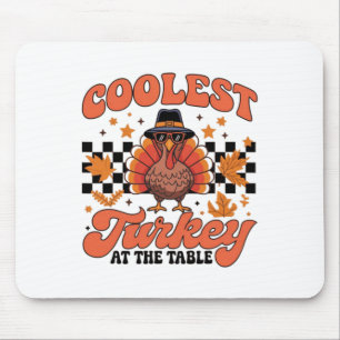 Coolste Türkei am Tisch Lustiger Thanksgiving-Kid Mousepad