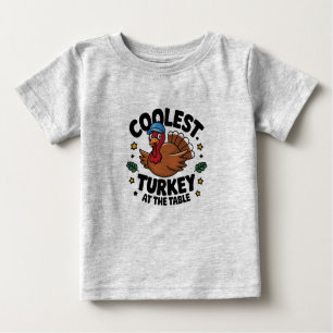 Coolste Türkei beim Erntedank am Tisch Baby T-shirt