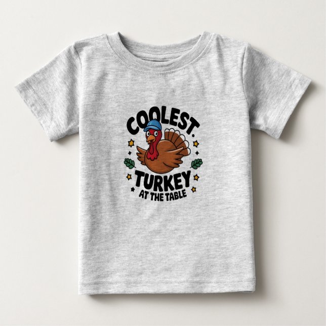 Coolste Türkei beim Erntedank am Tisch Baby T-shirt (Vorderseite)