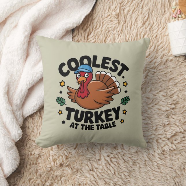Coolste Türkei beim Erntedank am Tisch Kissen (Decke)
