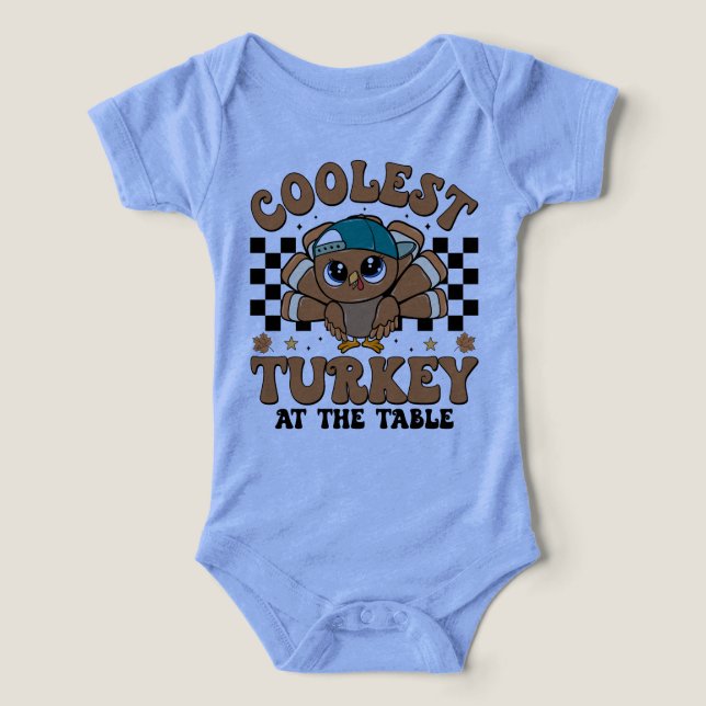 Coolste Turkey am Tisch (Design Vorderseite)