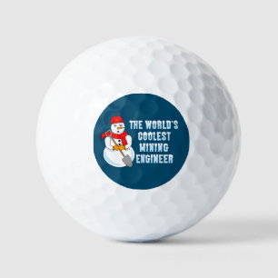 Coolster Bergbauingenieur Snowman Golfball