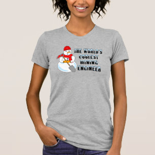 Coolster Bergbauingenieur Snowman T-Shirt