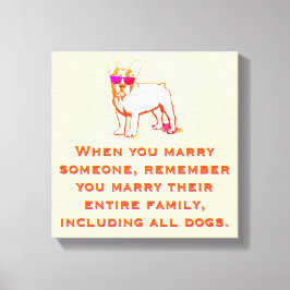 Coolster Bulldog Boy Leinwanddruck