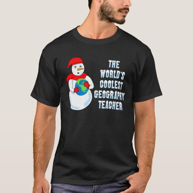 Coolster Geographielehrer T-Shirt (Vorderseite)
