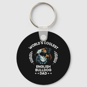 Coolster Hund Vater Papa - Men English Bulldog Schlüsselanhänger