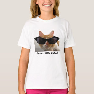 Coolster kleine Schwester-cooler Katzen-Mädchen-T T-Shirt