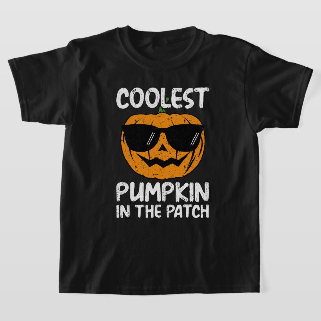 Coolster Kürbis im Patch, Halloween T-Shirt (Ablage )