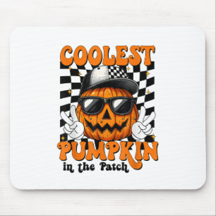 Coolster Kürbis im PatchHalloween-Shirt-Junge K Mousepad
