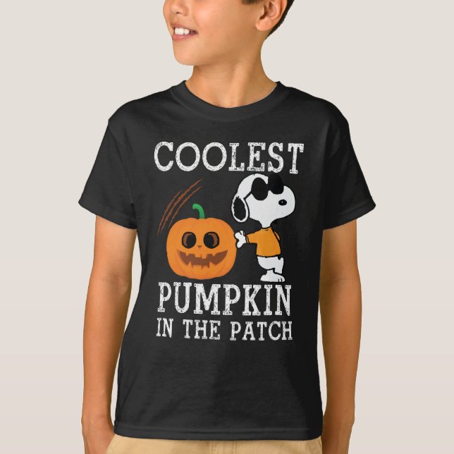 Coolster Kürbis in das Coole Halloween-Patch T-Shirt (Vorderseite)