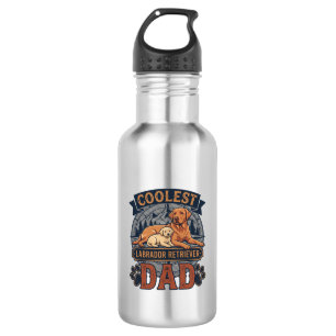 Coolster Labrador Retriever-Vater-Hund-Berg-Pfote Edelstahlflasche