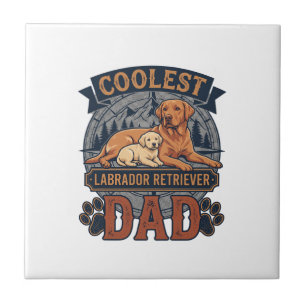 Coolster Labrador Retriever Vater Hund Berg Pfote Fliese