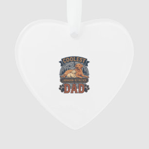 Coolster Labrador Retriever-Vater-Hund-Berg-Pfote Ornament