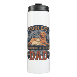 Coolster Labrador Retriever Vater Hund Berg Pfote Thermosbecher