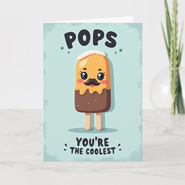 Coolster Papa Frozen Pop Art Karte (Vorderseite)