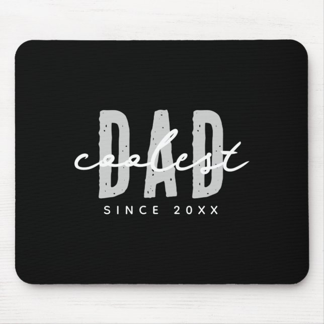Coolster Papa seit 20xx Modernes einfaches Preppy- Mousepad (Vorne)