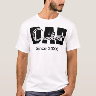 Coolster Papa seit 20XX Retro-Grafik Familie Vater T-Shirt
