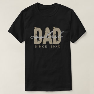 Coolster Papa seit 20XX Typografie Vatertag T-Shirt