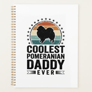 Coolster Pomeranian Papa Vintage Hund Papa Shirt_1 Planer