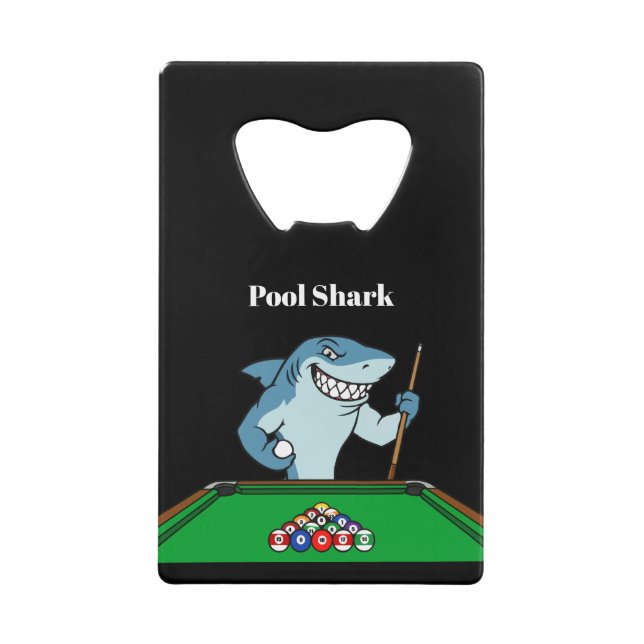 Coolster Pool Shark Billard Thema  Geldbeutel Flaschenöffner (Vorderseite)
