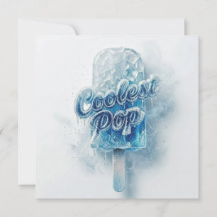Coolster Pop Eisblauer Gefrorener Eisstab Dad Gebu Karte