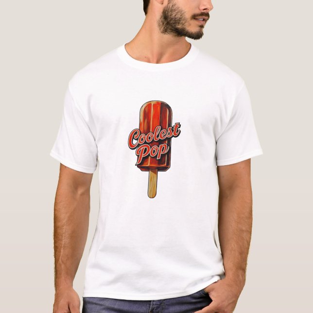 Coolster Pop Funny Vathers Day Retro Vater Joke T-Shirt (Vorderseite)