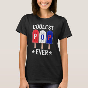 Coolster Pop je Popsicle American Flag 4. Juli T-Shirt